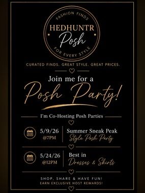 Lets Party!!🎉🥳👛🎒🛍️Join us!! It’s Posh Party Time🛍️